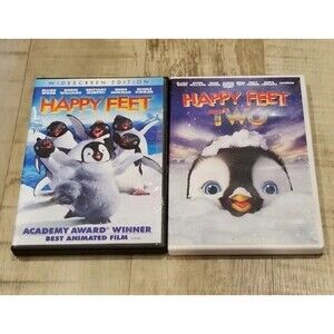 Happy Feet 1 & 2 DVD Lot Collection VG Fast Free Shipping
